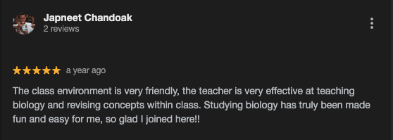 google review by Japneet on SSTAB